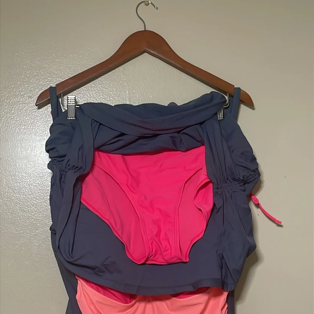 Pink Color Block Two Piece Swim XXXL - New without tags
